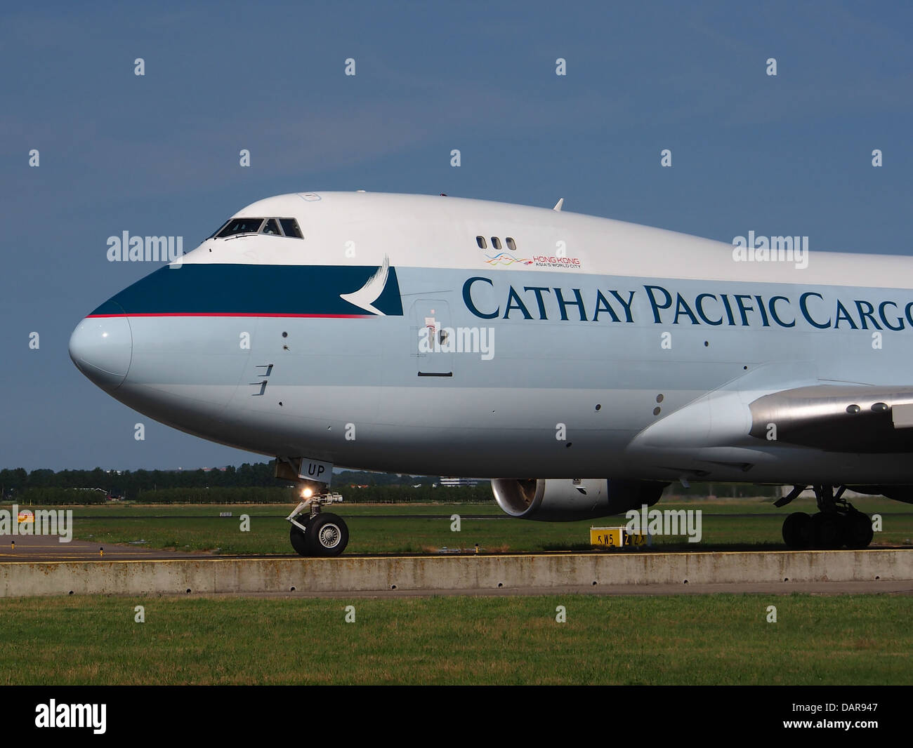 B-HUP Cathay Pacific Boeing 747-467F - cn 30805 4 Stock Photo