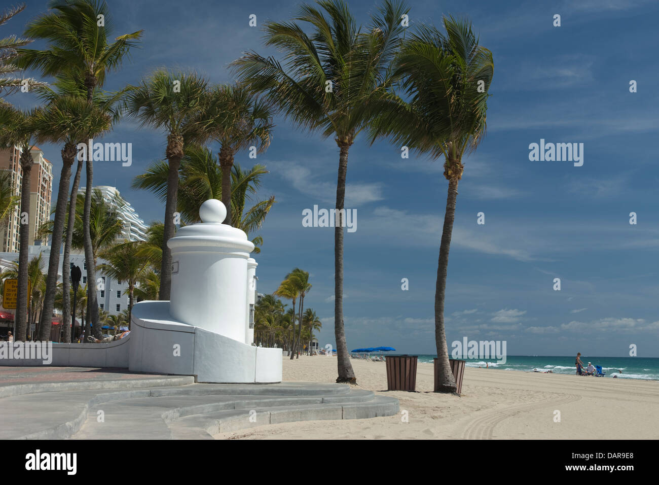 WAVE WALL PROMENADE FORT LAUDERDALE FLORIDA USA Stock Photo