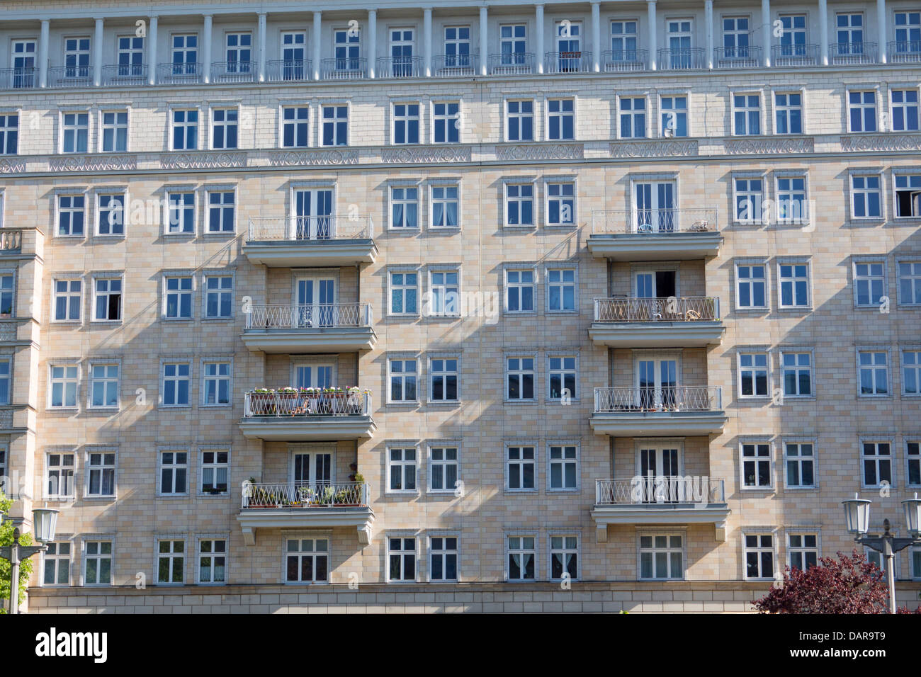 Karl Marx Allee apartment buildings distinctive Socialist Realist architectural style