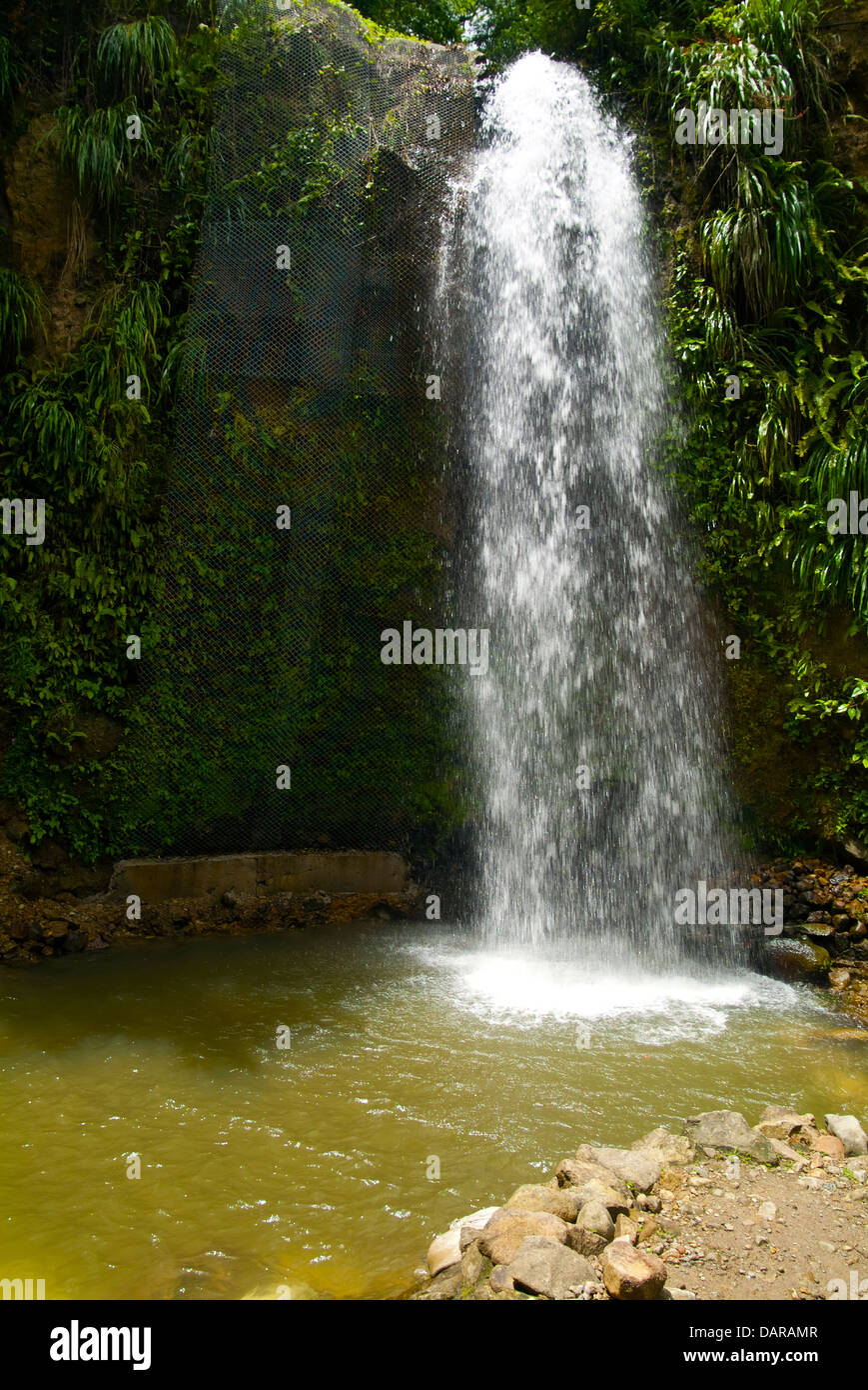 Diamond Falls, St Lucia Stock Photo - Alamy