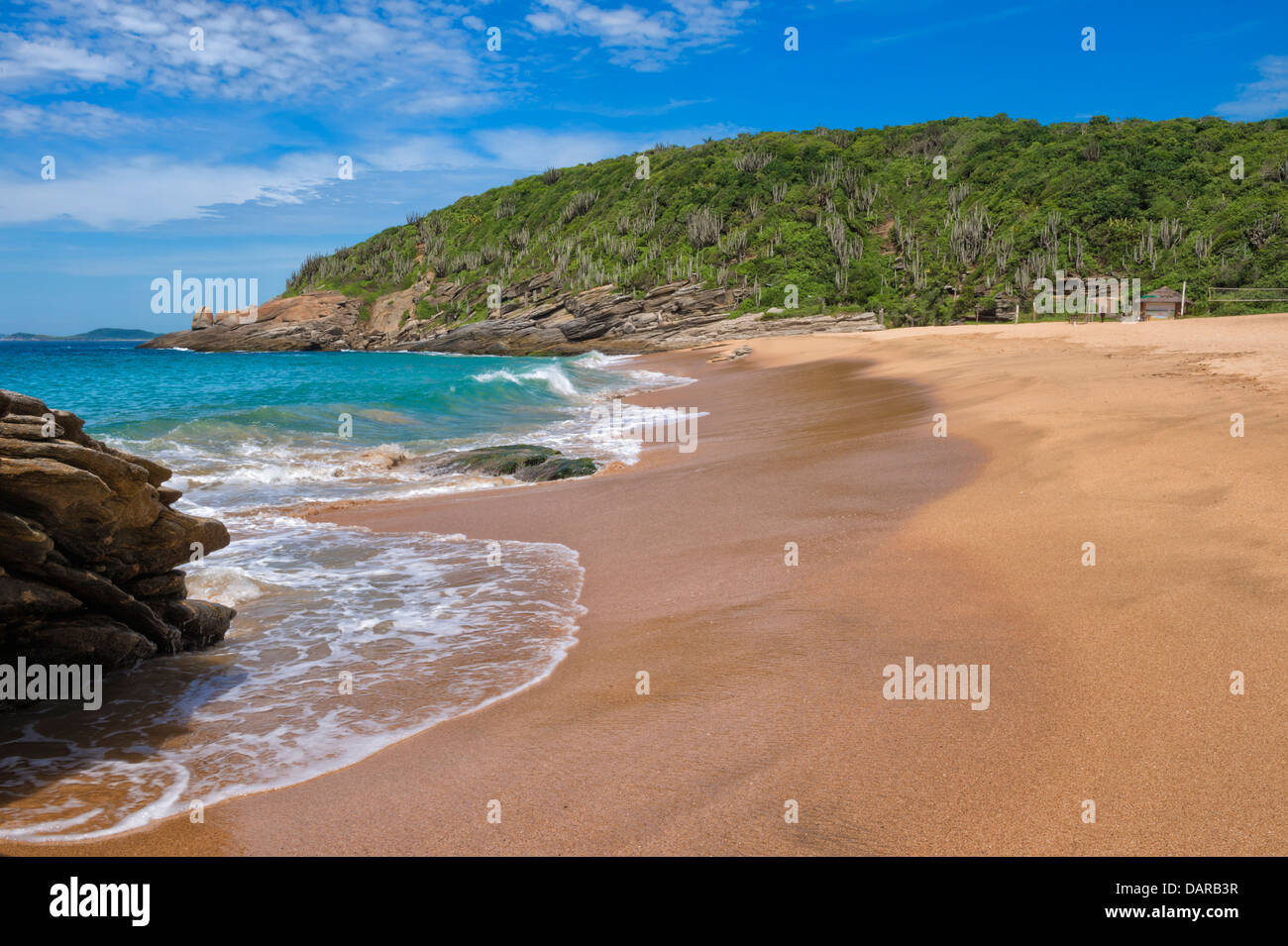 Praia das Caravelas, Rocky beach, Buzios, Rio de Janeiro, Brazil Stock ...