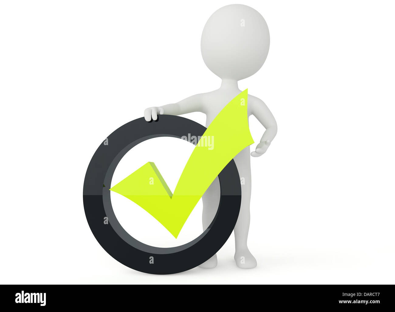 3d Humanoid Character With A Green Checkmark Sign On White Stock Photo 3d-humanoid-character-with-a-green-checkmark-sign-on-white-stock-photo