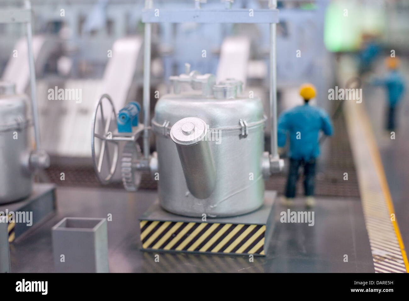 Thermal power plants inside the electrical equipment production line Stock Photo