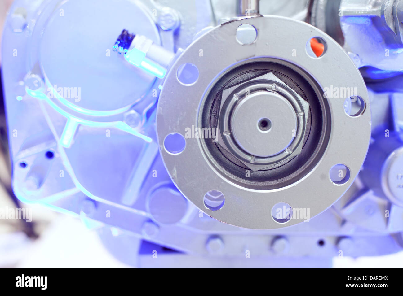 Battery car engine Stock Photo Alamy