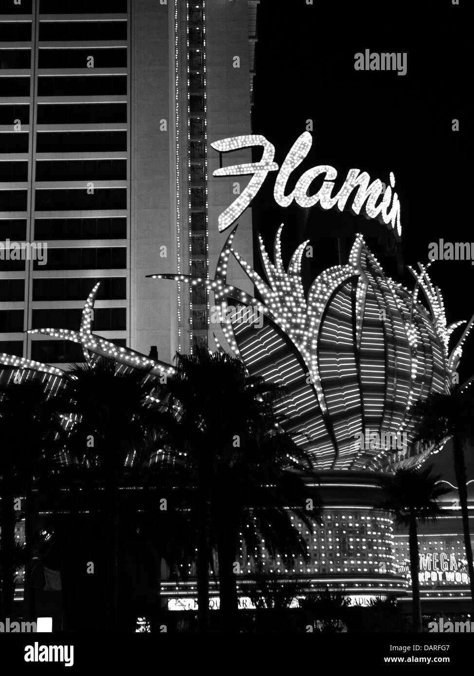 Flamingo las vegas Black and White Stock Photos & Images - Alamy