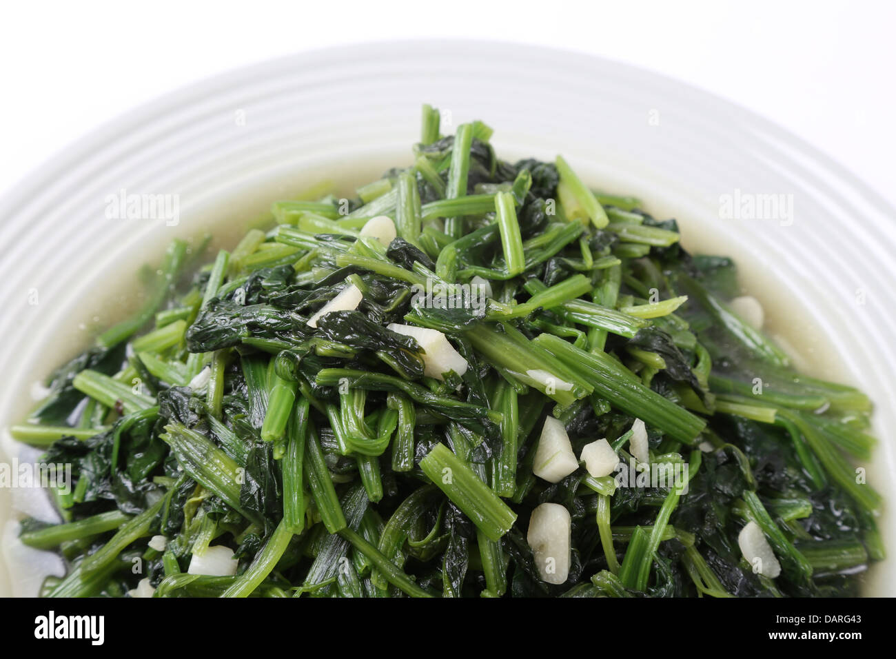 Cooked Chinese vegetable Stock Photo