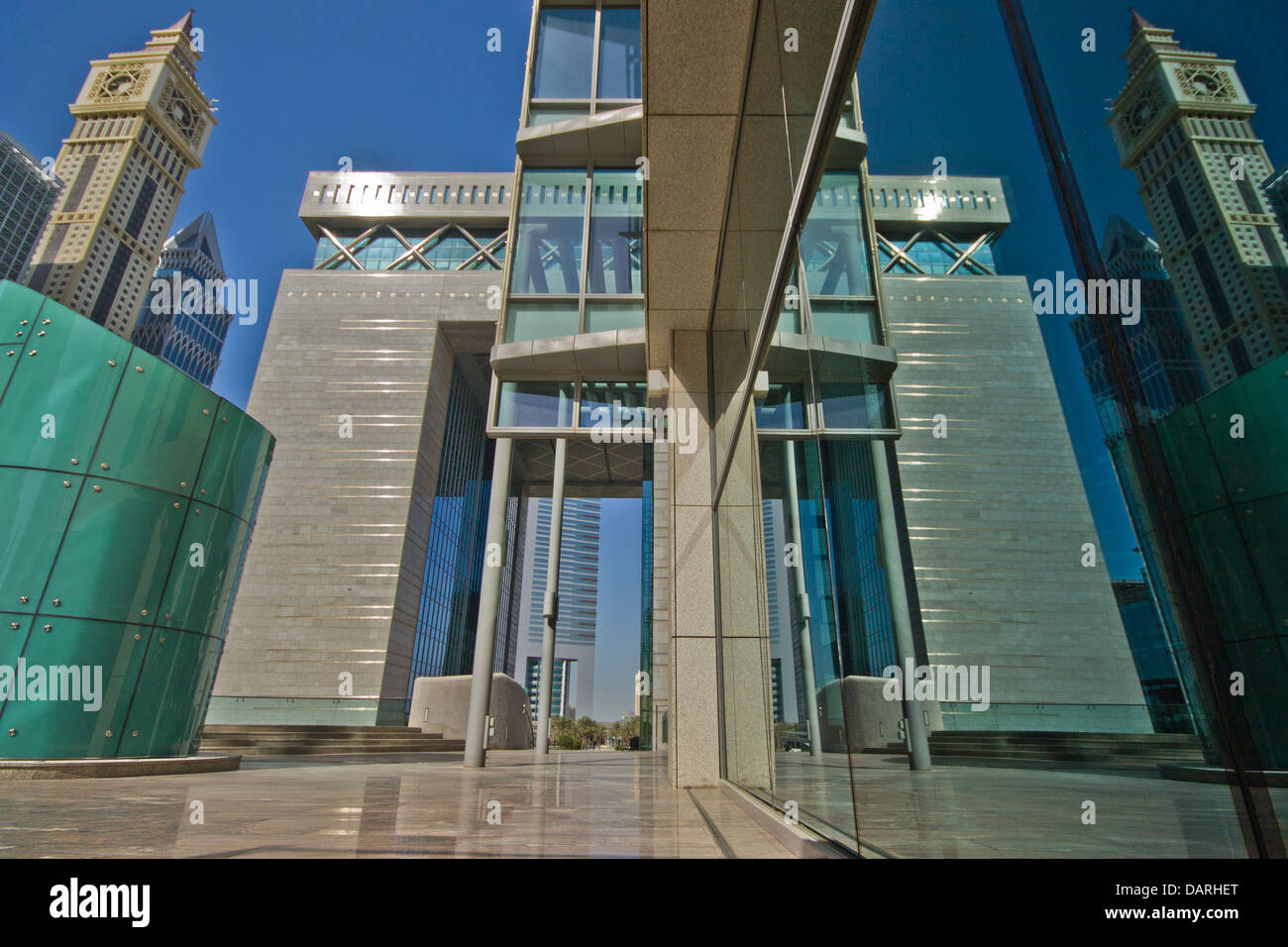The Gate Building at Dubai International Financial District Stock Photo