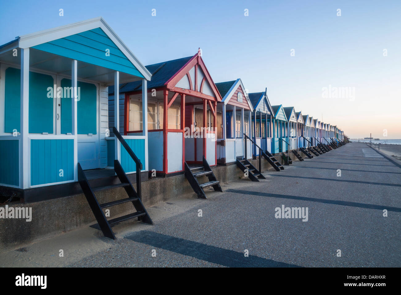 England, Suffolk, Southwold, Beach Huts Stock Photo Alamy