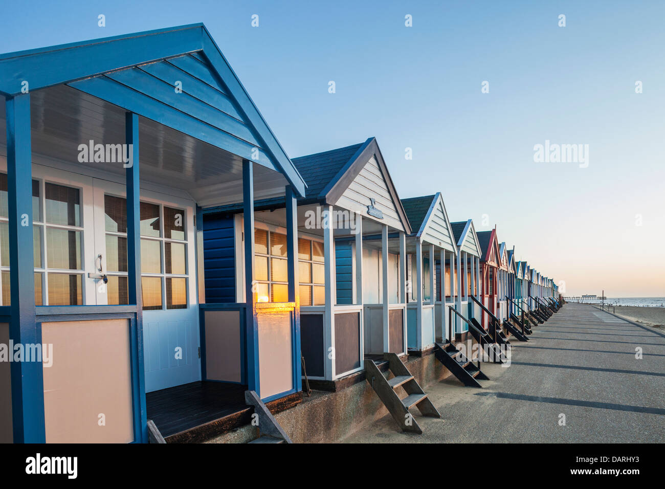 England, Suffolk, Southwold, Beach Huts Stock Photo Alamy