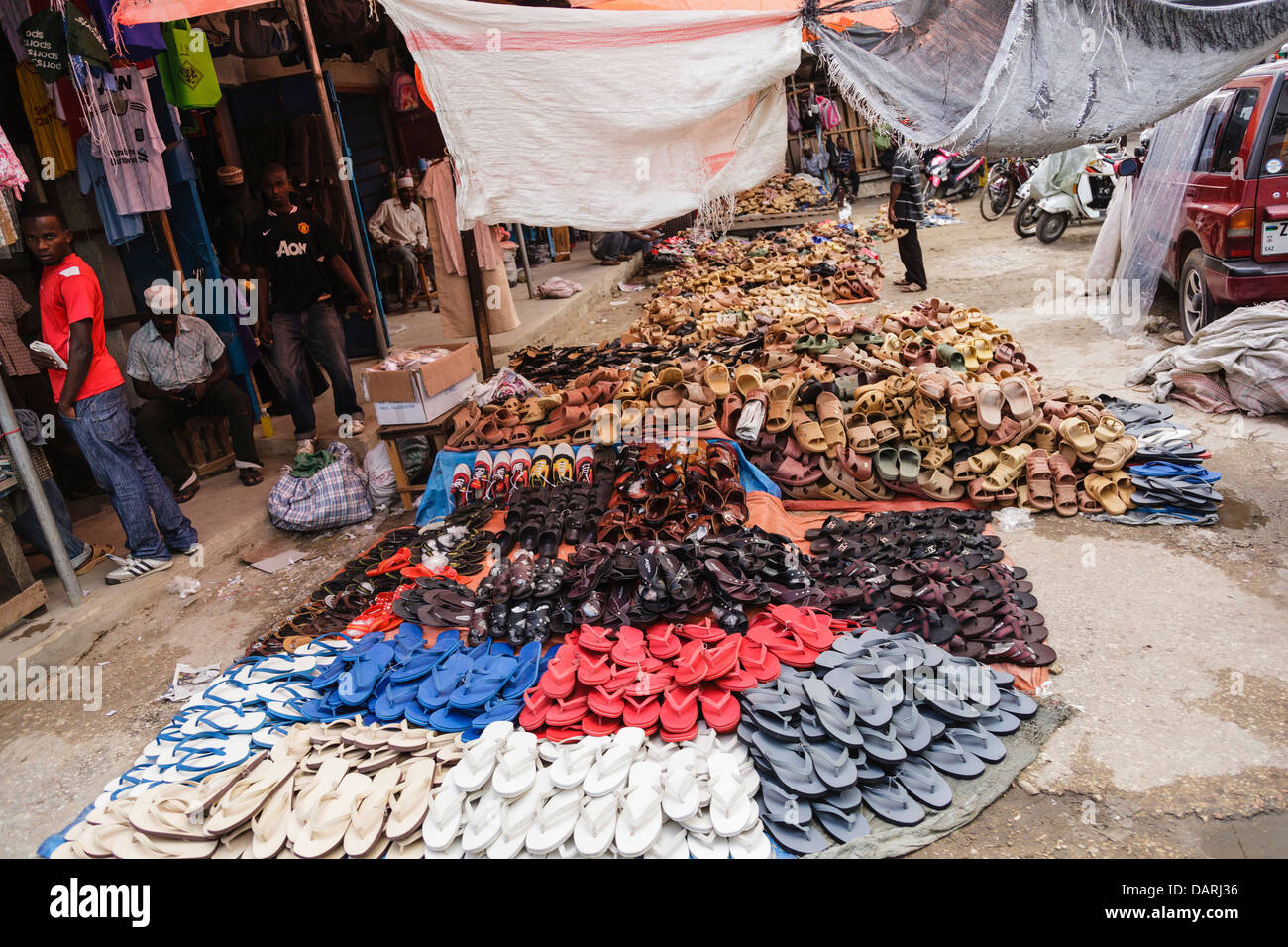 Shoes at local market hires stock photography and images Alamy