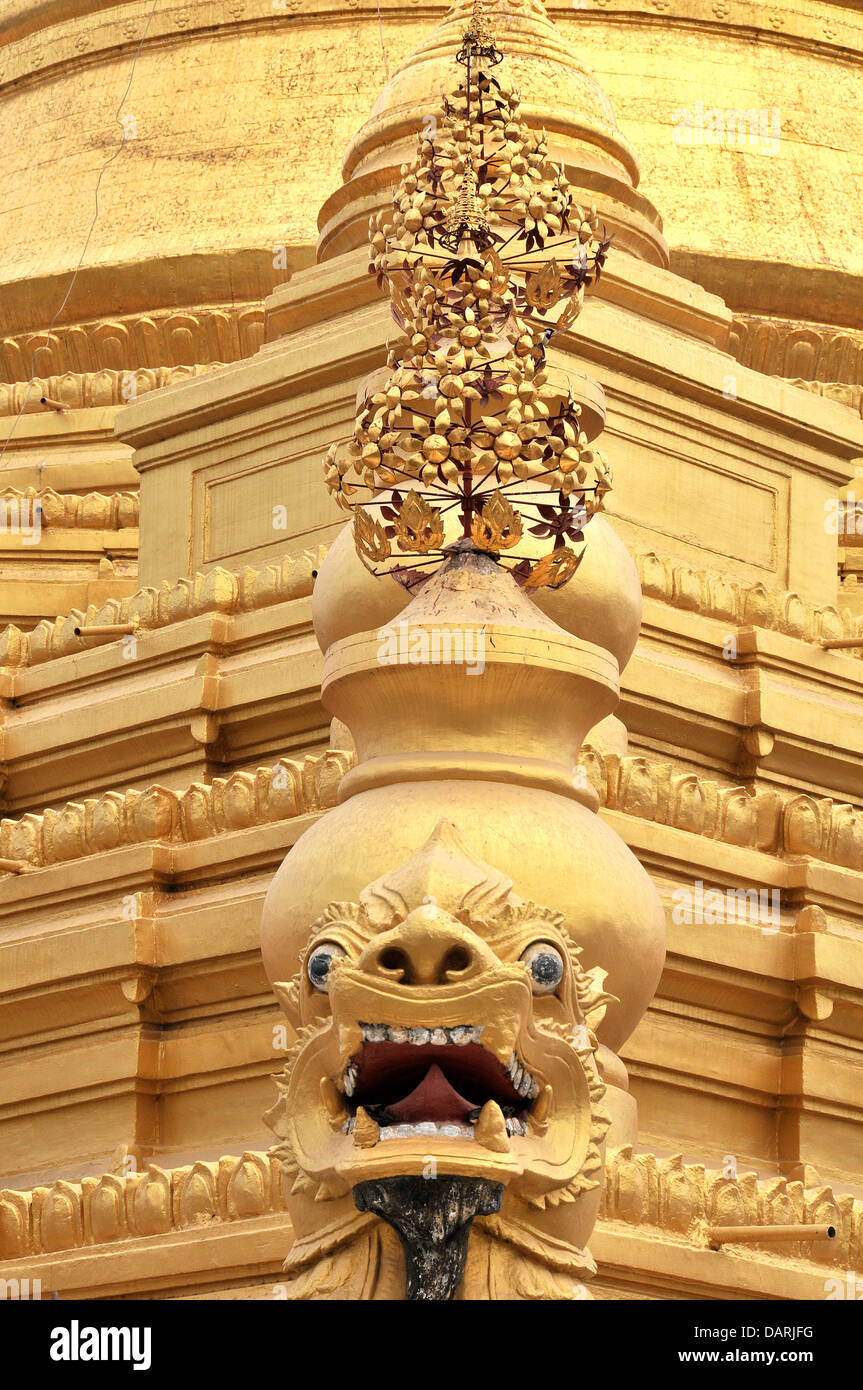 Su Taung Pyi temple Mandalay Myanmar Stock Photo