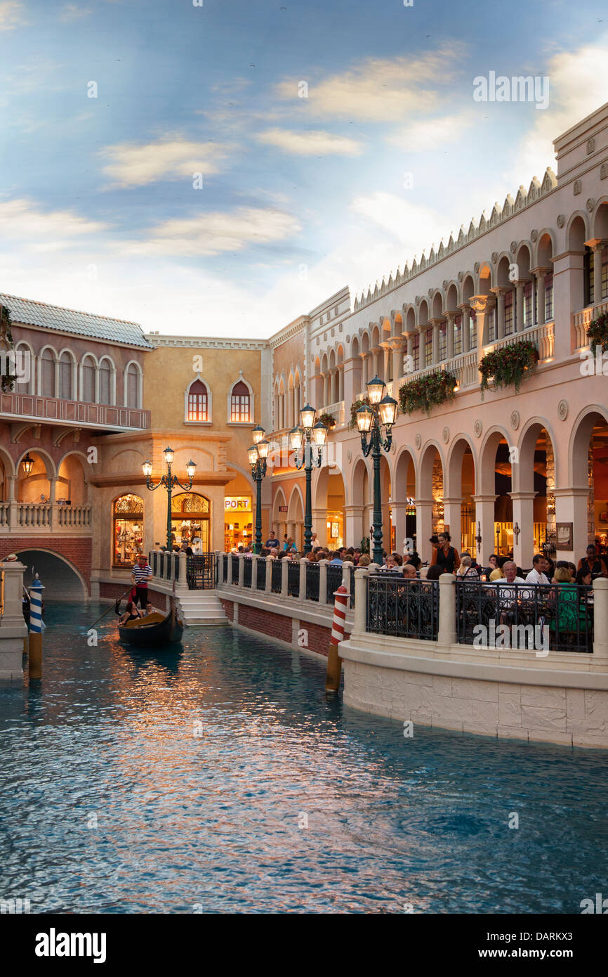 USA, Nevada, Las Vegas, The Venetian Hotel & Casino Stock Photo