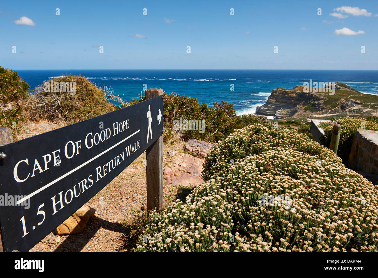 sign to Cape of Good Hope, Cape Town, Western Cape, South Africa Stock Photo