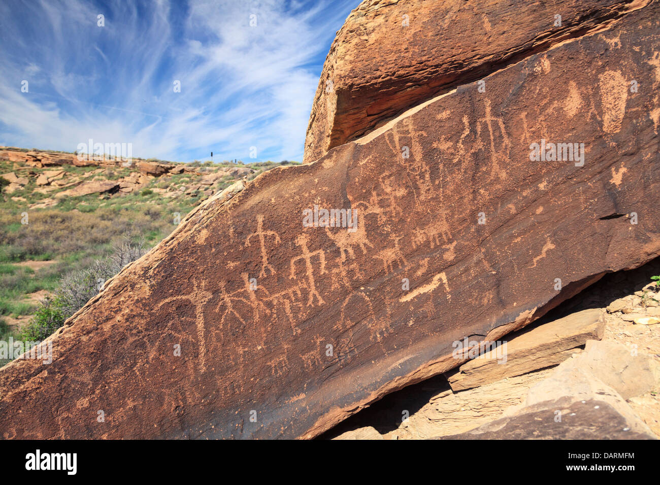 USA, Arizona, Holbrook, Petrified Forest National Park, Ancient 