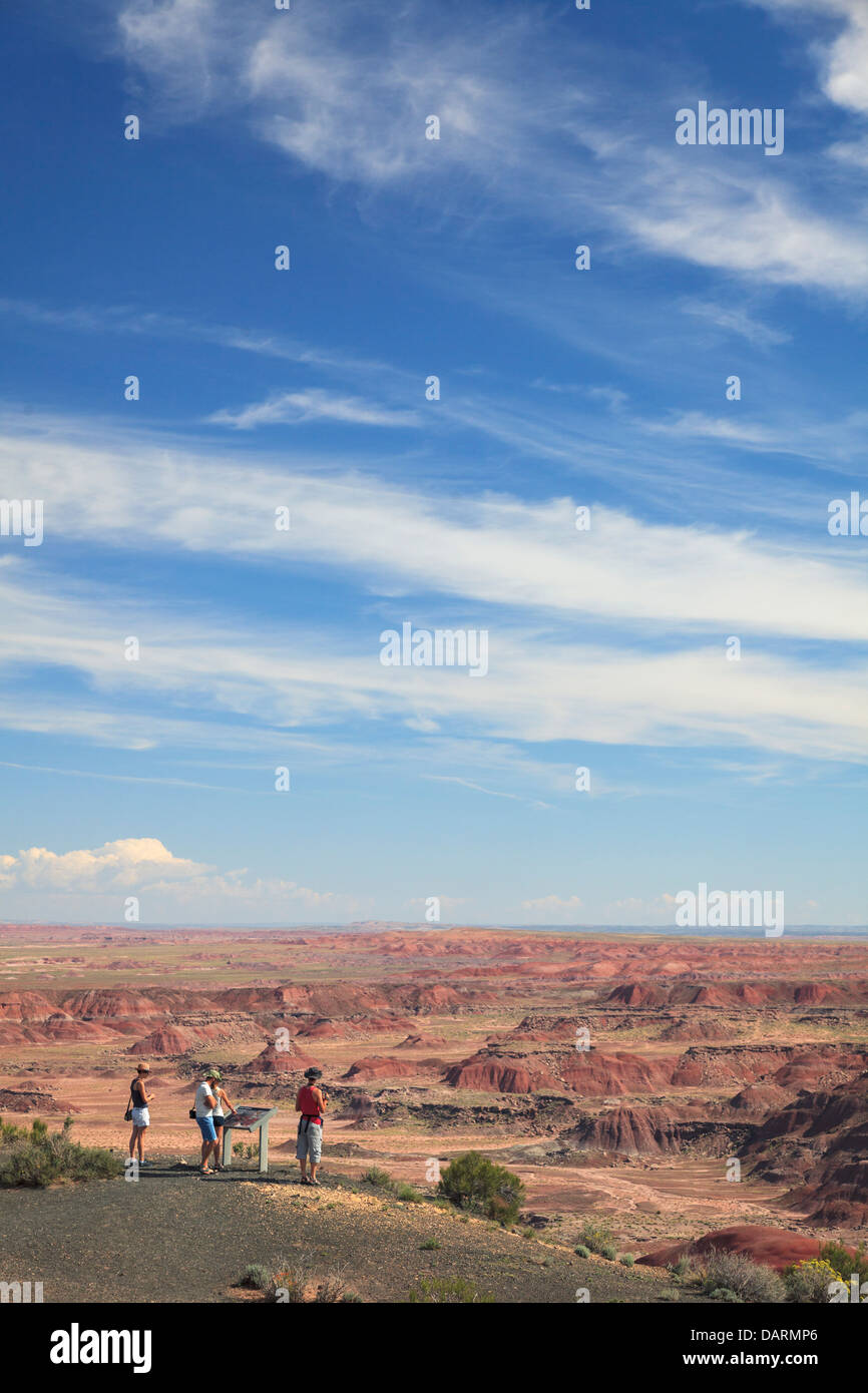 USA, Arizona, Holbrook, Petrified Forest National Park, Badlands Stock Photo