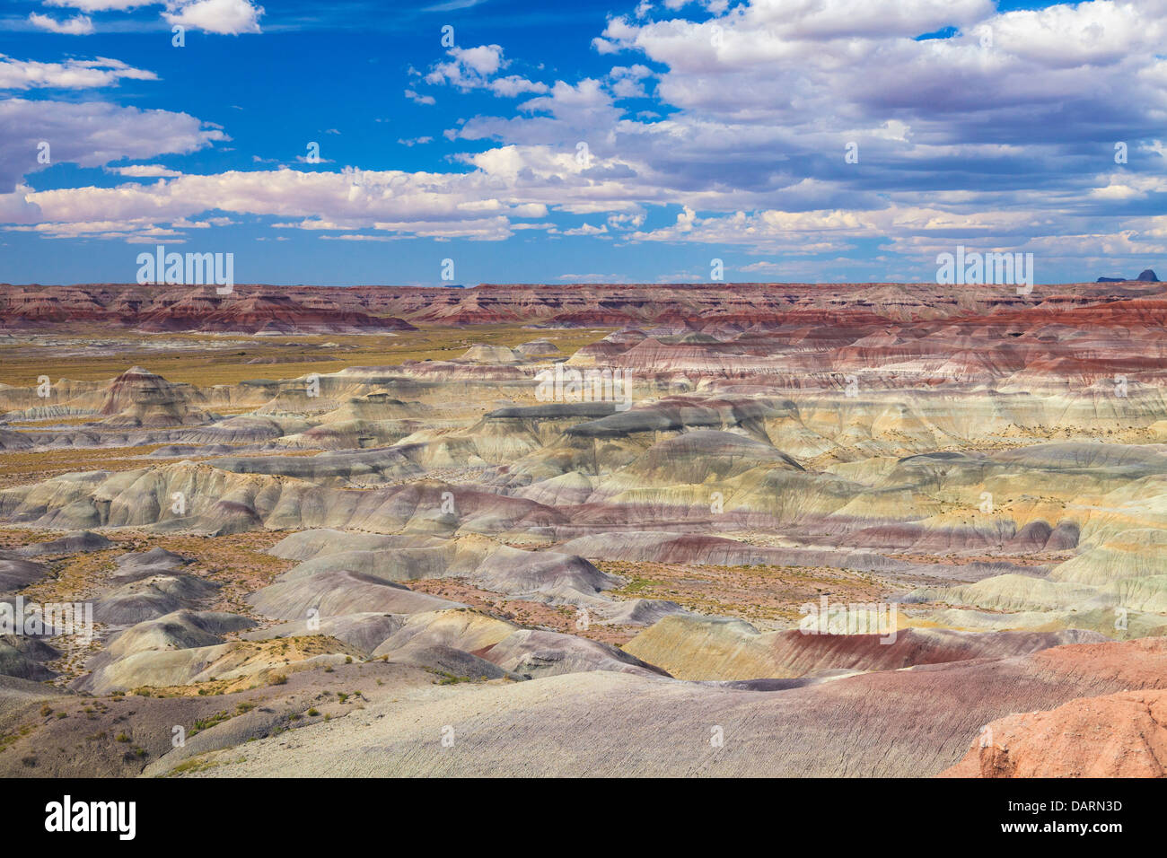 USA, Arizona, Holbrook, Petrified Forest National Park, Badlands Stock Photo