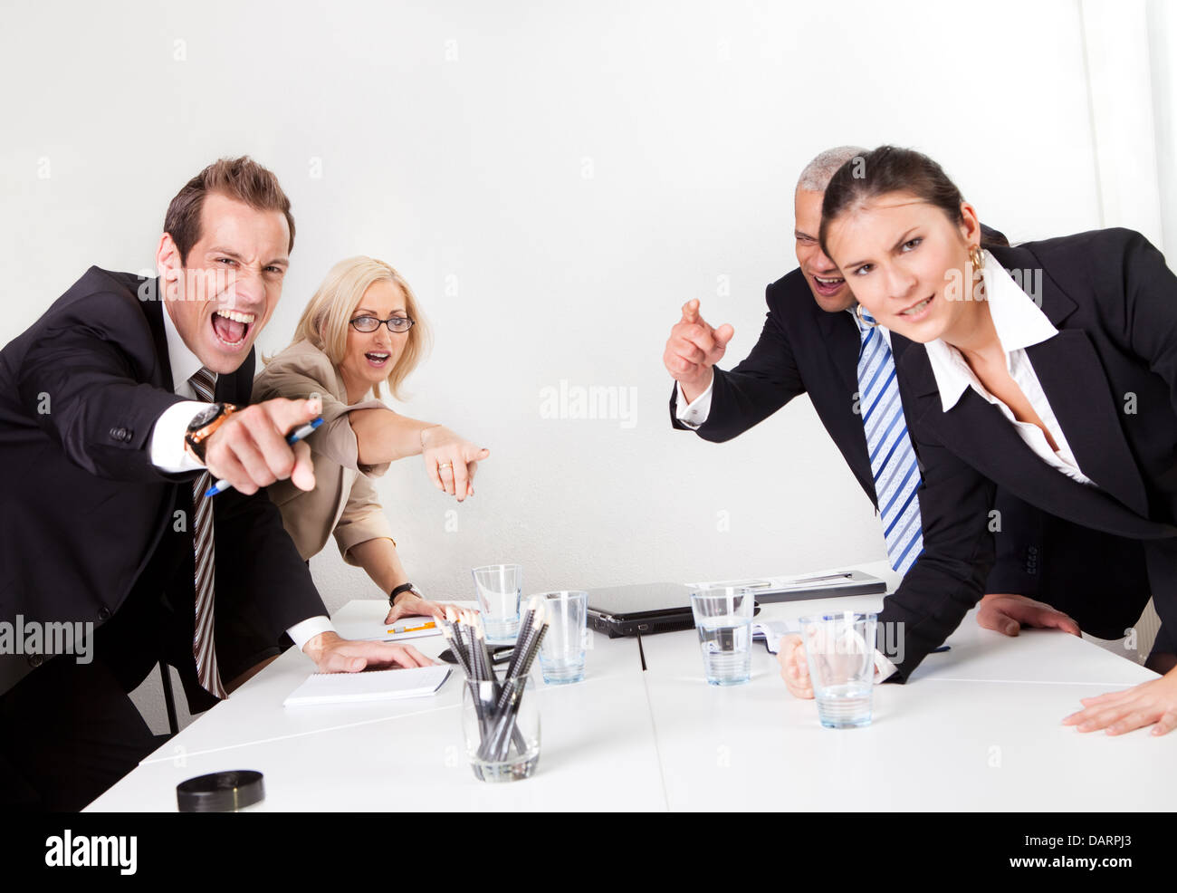 Business conflict Stock Photo