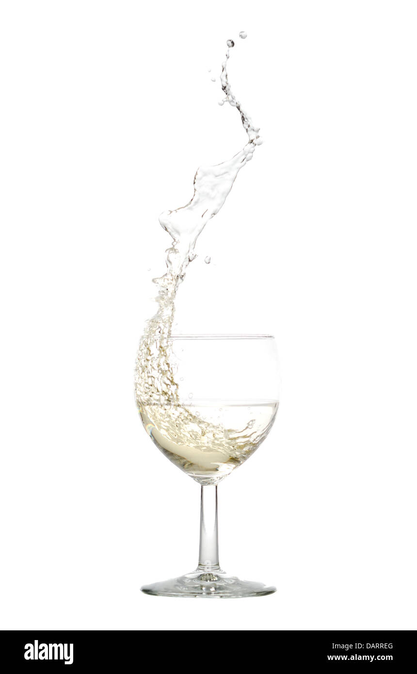 white wine splash before white background Stock Photo Alamy