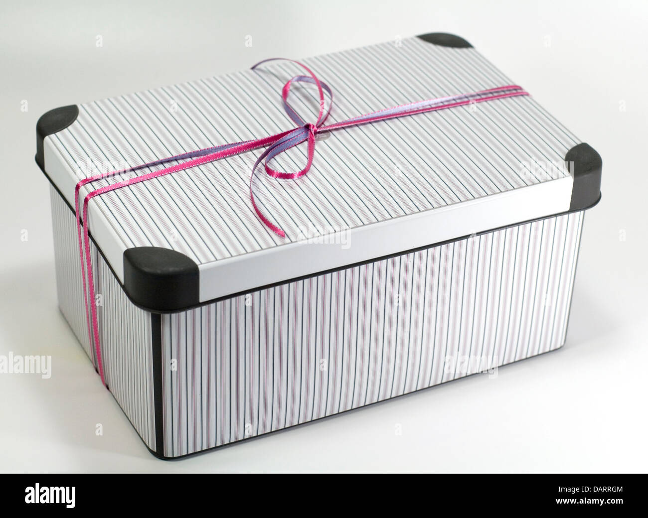 metal gift box Stock Photo Alamy