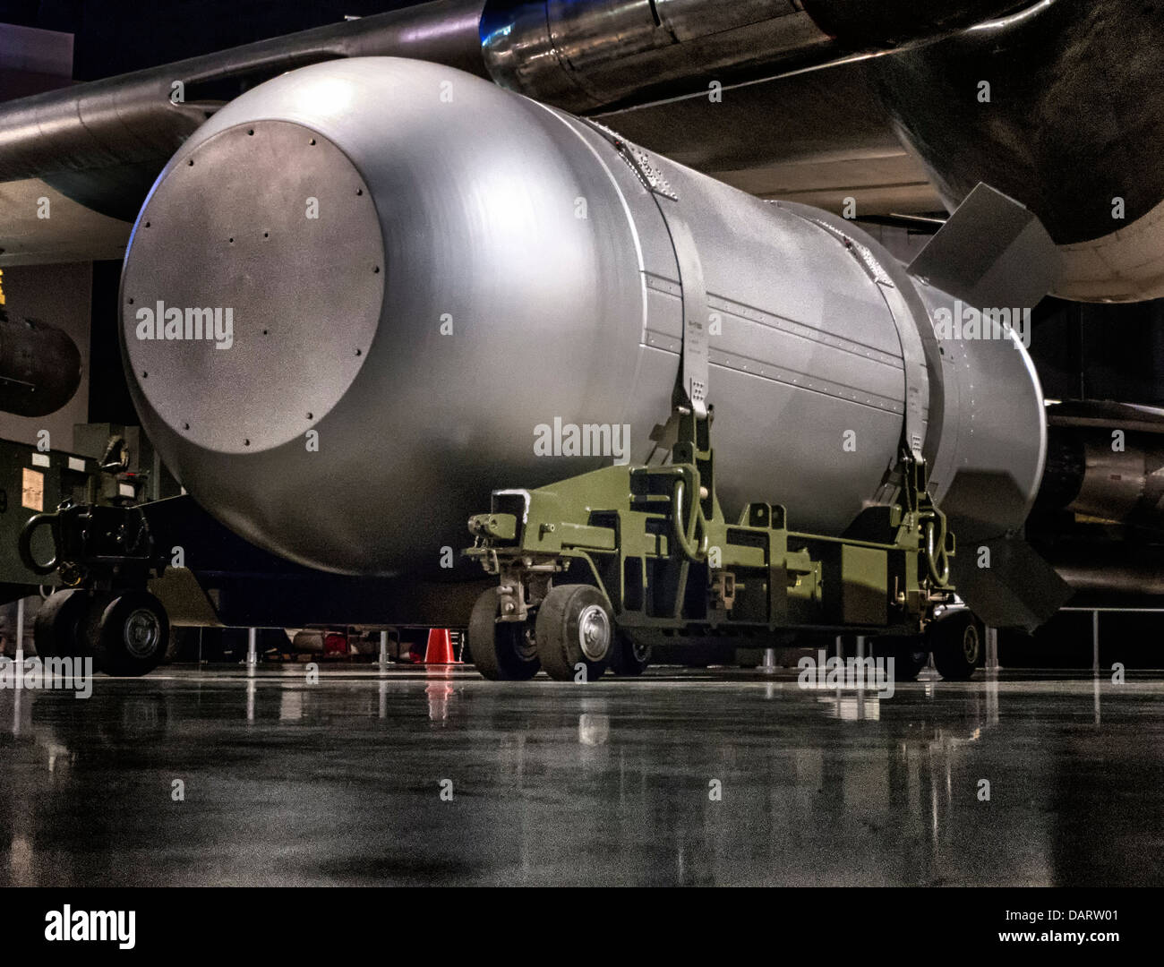 A mark 53 atomic bomb on display at The United States Air force Museum in Dayton Ohio Stock Photo