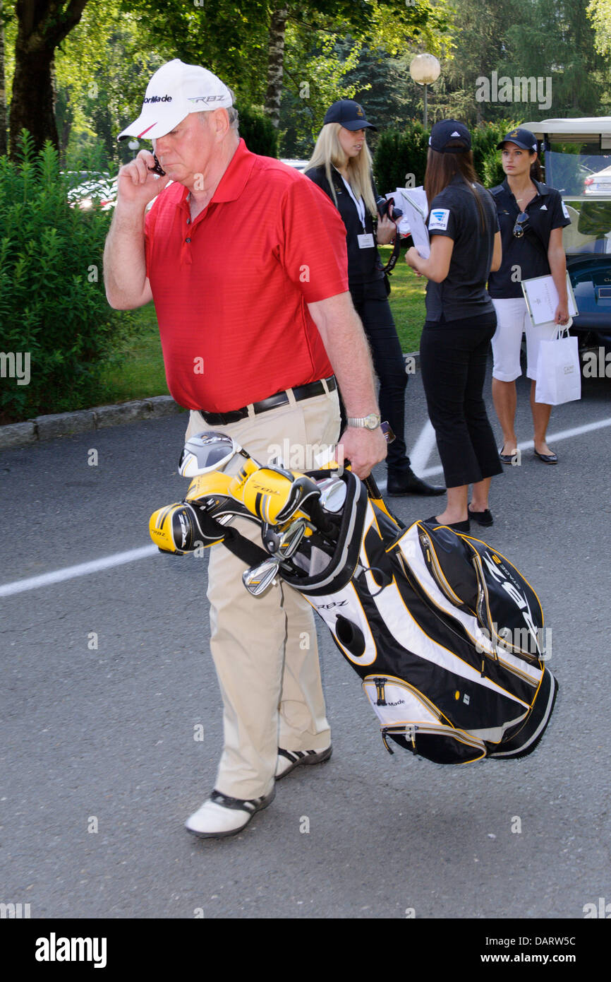 Uli Hoeness on 18.07.2013 on the golf course in Kitzbuehel-Schwarzsee-Reith (Austria) during the 'Kaiser Trophy' during the 'Camp Beckenbauer'. Photo: picture alliance / Robert Schlesinger Stock Photo