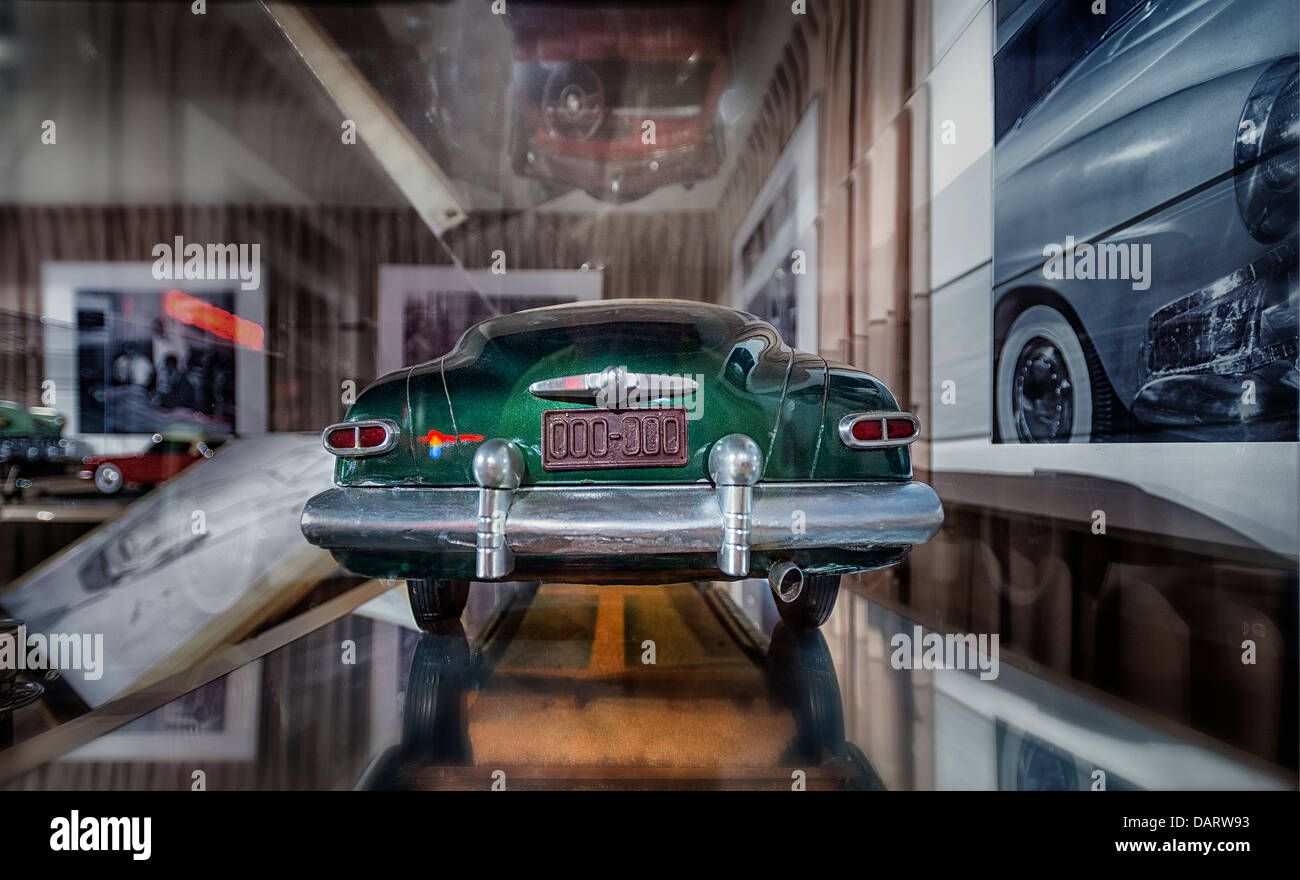 A styling model of a 1950's Studebaker automobile, at the Studebaker Museum in South Bend Indiana Stock Photo