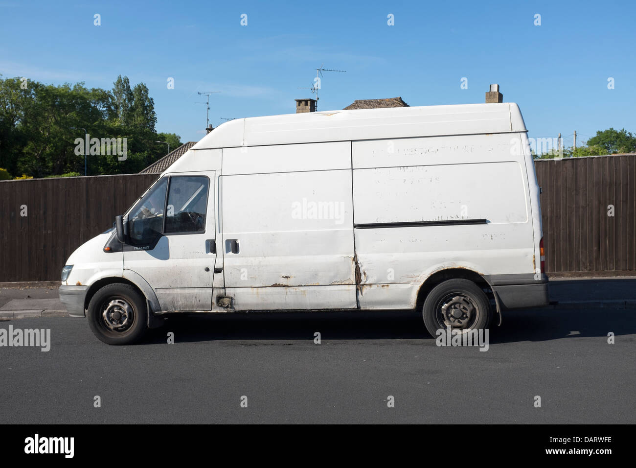 Small White Van High Resolution Stock Photography and Images - Alamy