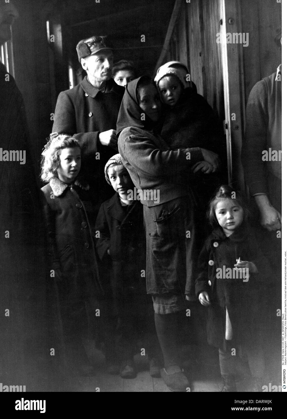 postwar period, refugees, Germany, family in a refugee camp, late 1940s ...