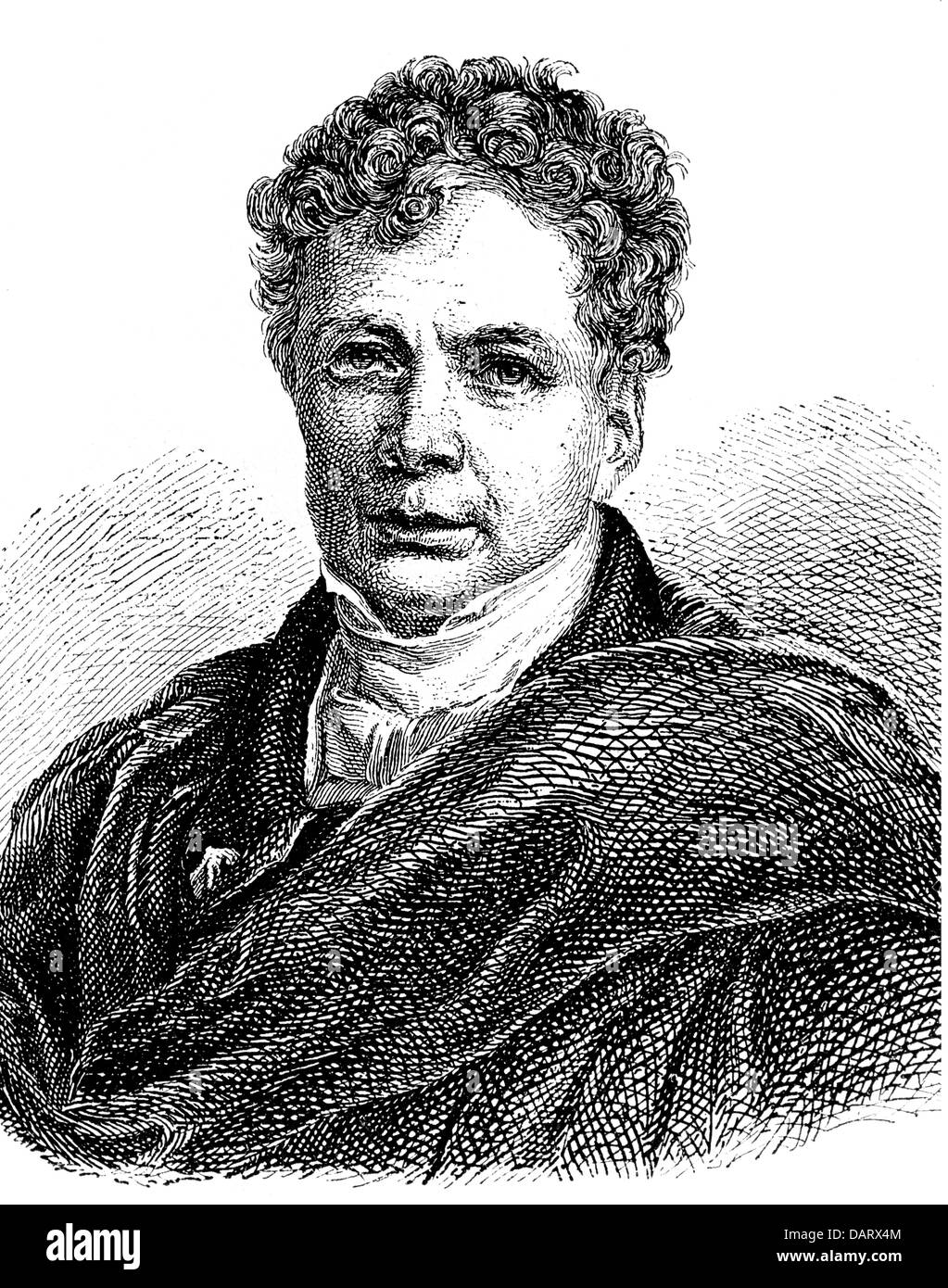 Schelling, Friedrich Wilhelm von, 27.1.1775 - 20.8.1854, German philosopher, portrait, wood engraving, 19th century, Stock Photo