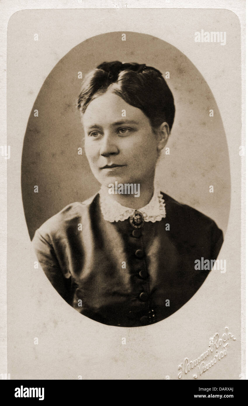 people, historic, women, woman, portrait, carte-de-visite, circa 1900, Additional-Rights-Clearences-Not Available Stock Photo