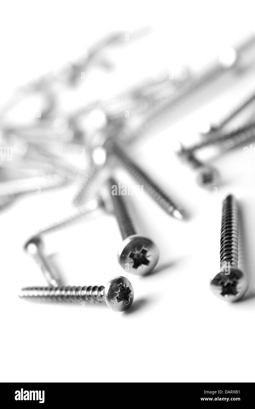 metal screws Stock Photo