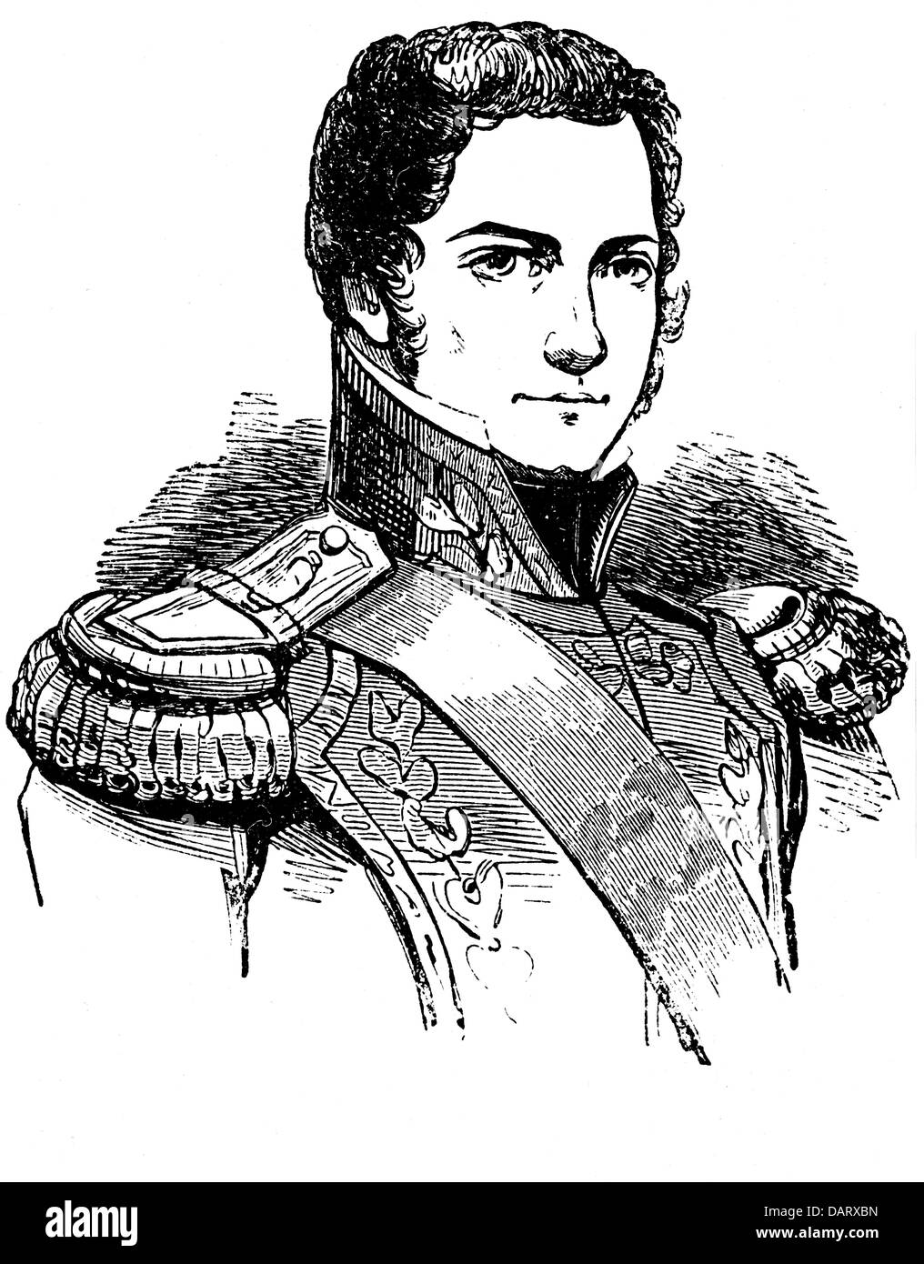 Rosas, Juan Manuel de, 30.3.1793 - 14.03.1877, Argentinian dictator, portrait, wood engraving, before 1853, Stock Photo