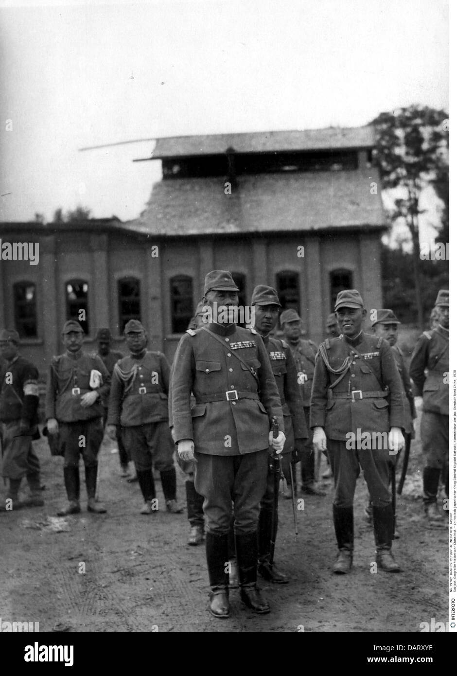 China, Second Chinese-Japanese War, General Kiyoshi Katsuki, Commander of Japanese troops in Northern China, 11.6.1938, Additional-Rights-Clearences-Not Available Stock Photo