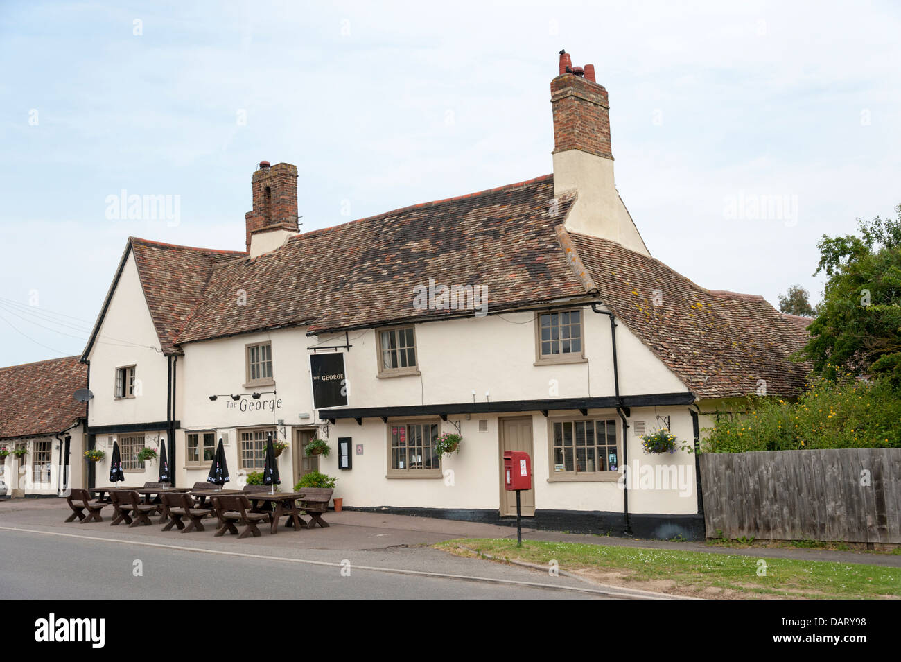 The George pub and hotel Spaldwick near Huntingdon Cambridgeshire UK Stock Photo