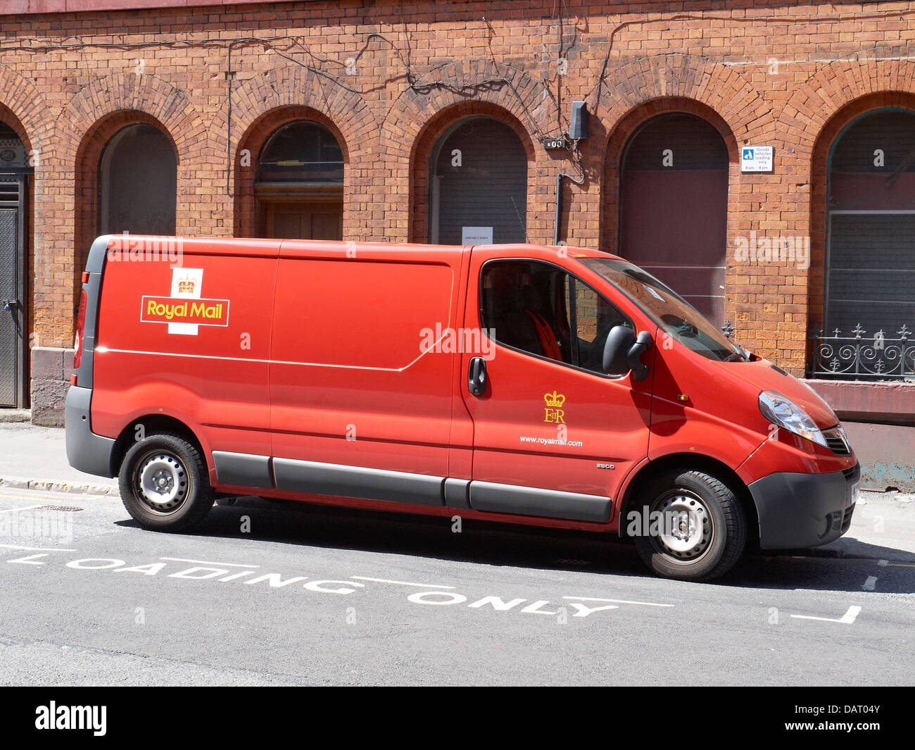 Royal Mail delivery van in Manchester UK Stock Photo Alamy