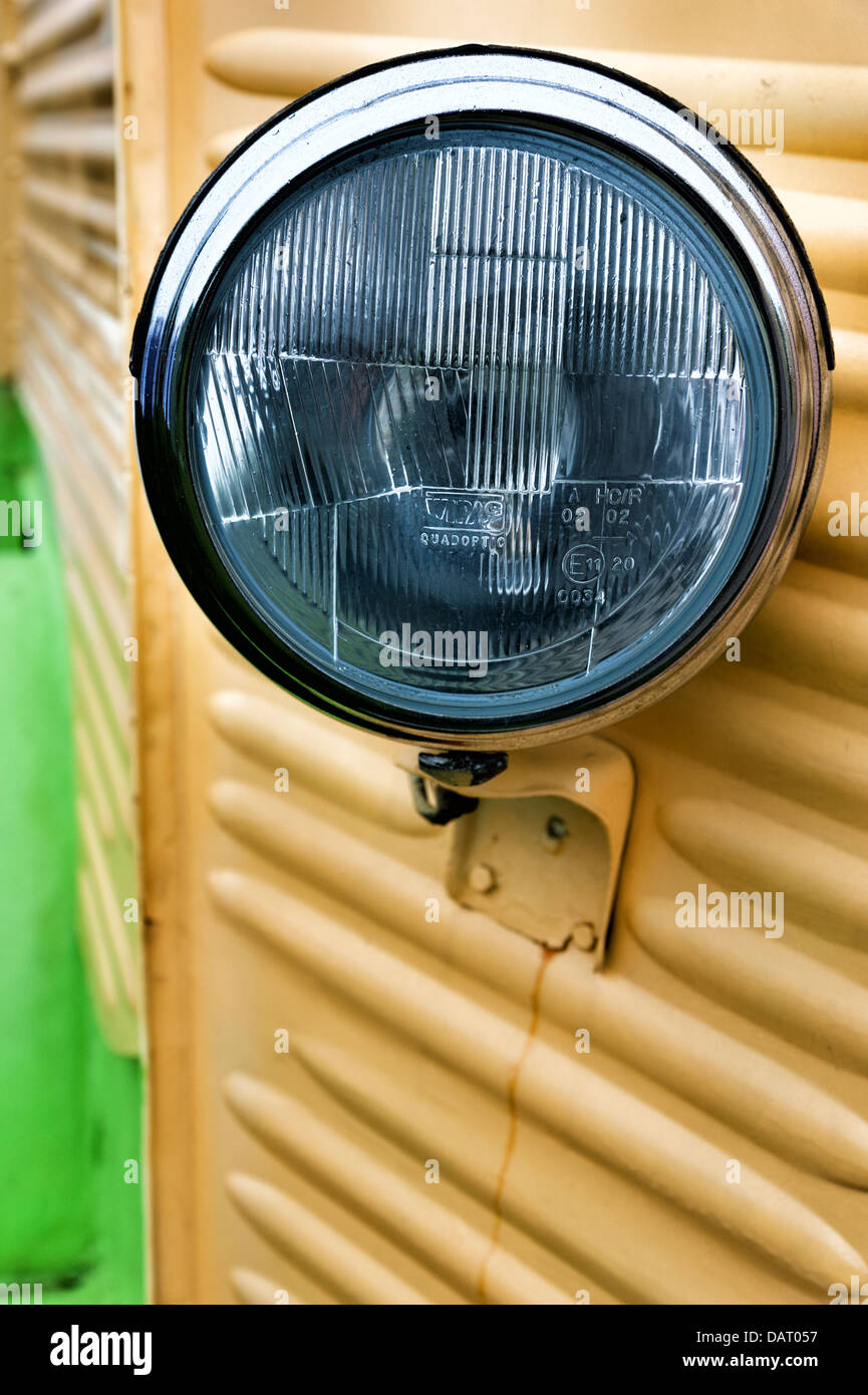 Headlight Abstract detail of a citroen H Y Van Stock Photo
