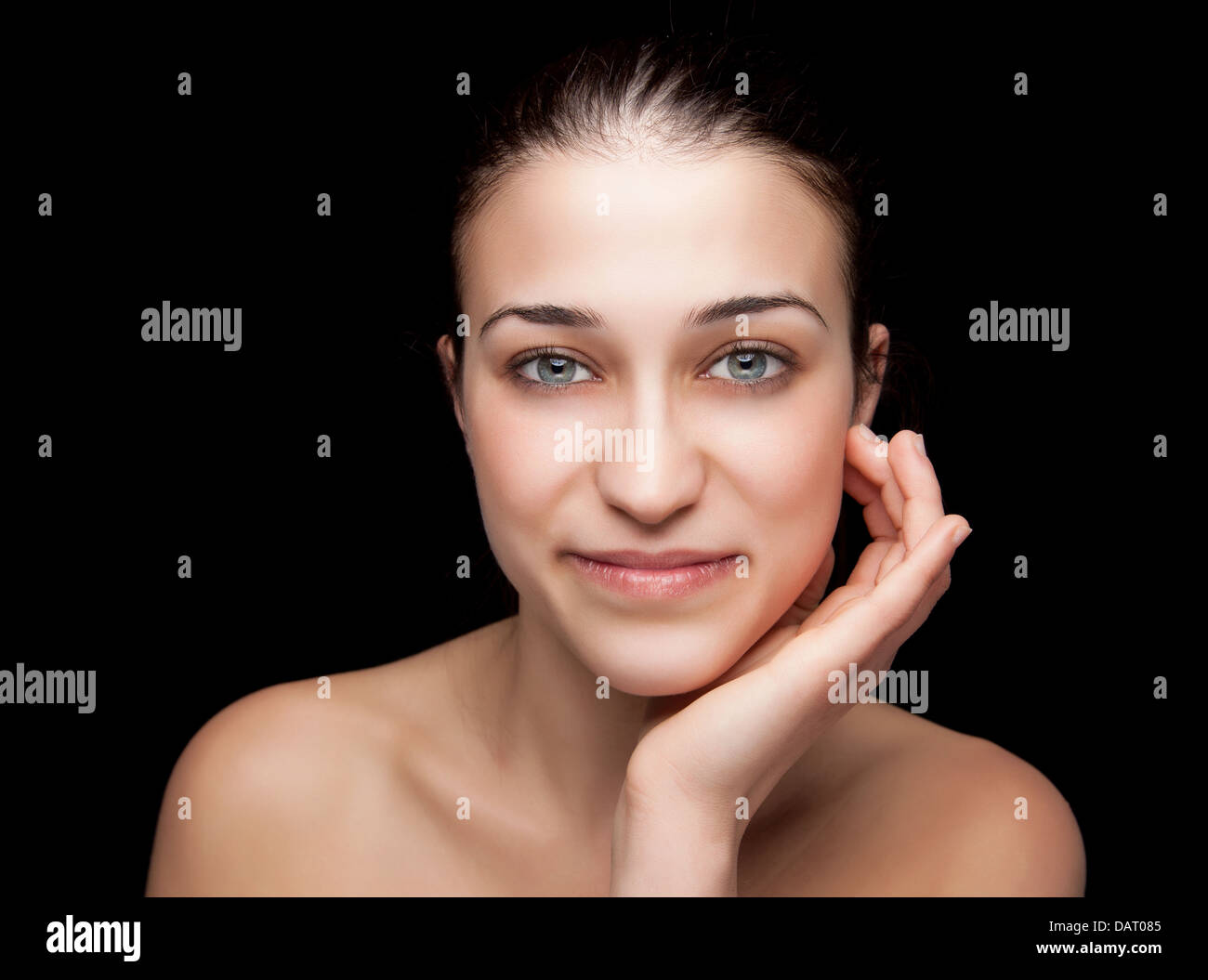 Young beauty with perfect skin Stock Photo