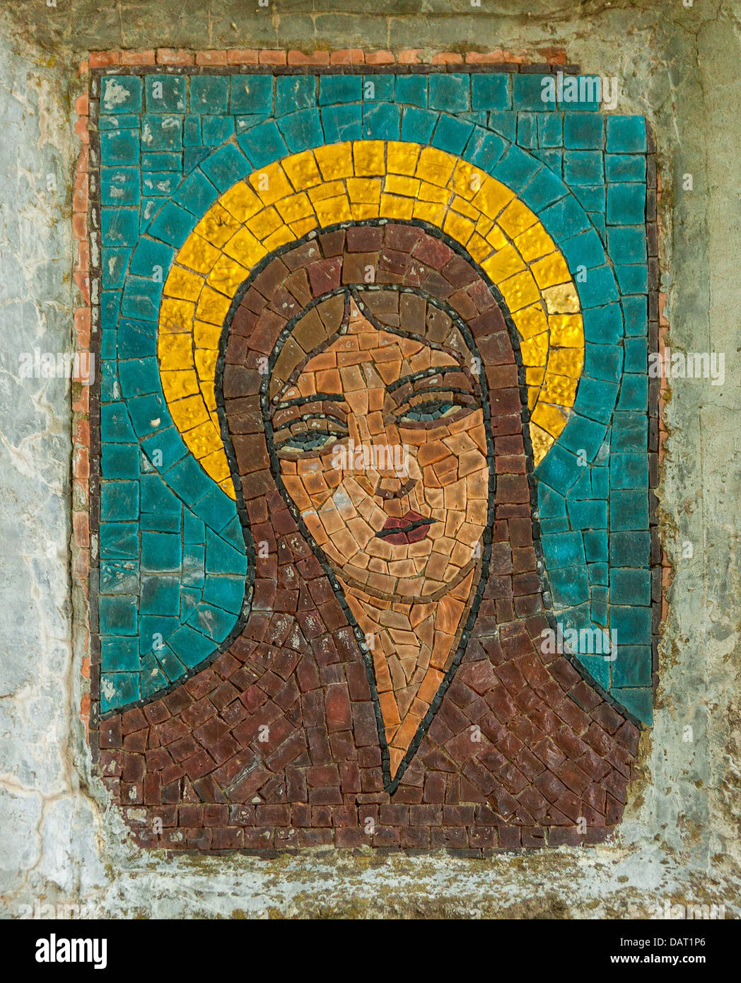 Virgin Mary mosaic Stock Photo - Alamy