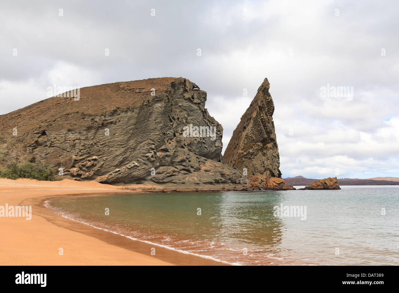 Pinnacle Rock, Bartolome Island, Galapagos Islands, Ecuador Stock Photo