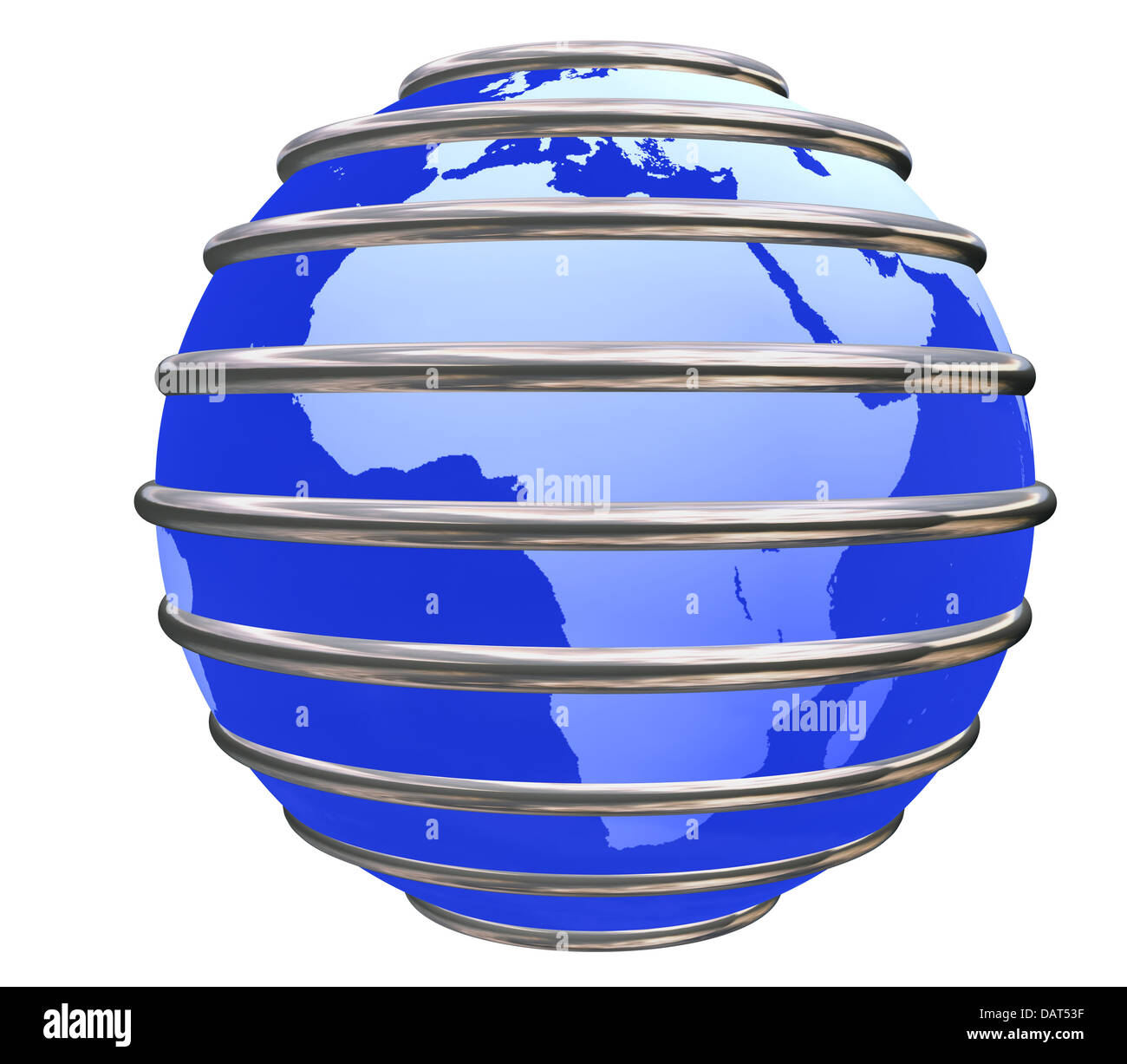 Blue trapped Earth Planet Stock Photo