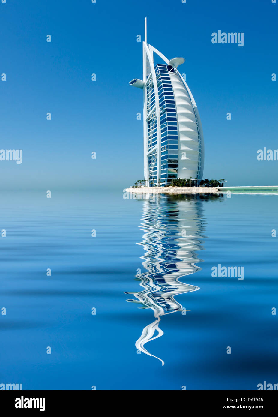 Luxury Burj al Arab Hotel  in Dubai United Arab emirates Stock Photo