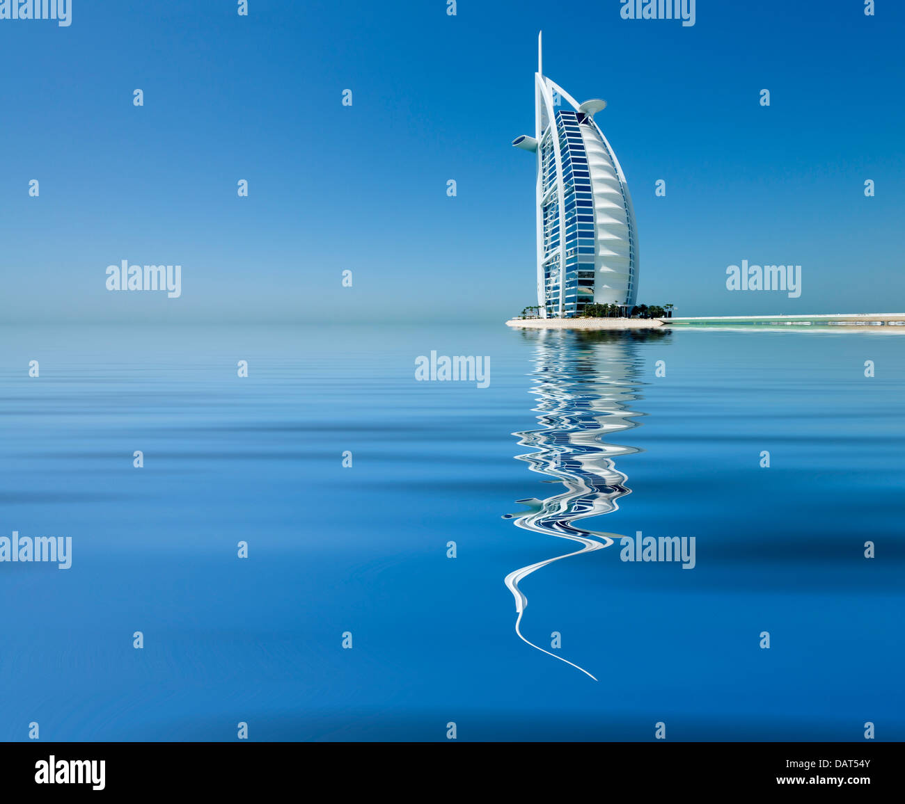 Luxury Burj al Arab Hotel in Dubai United Arab emirates Stock Photo