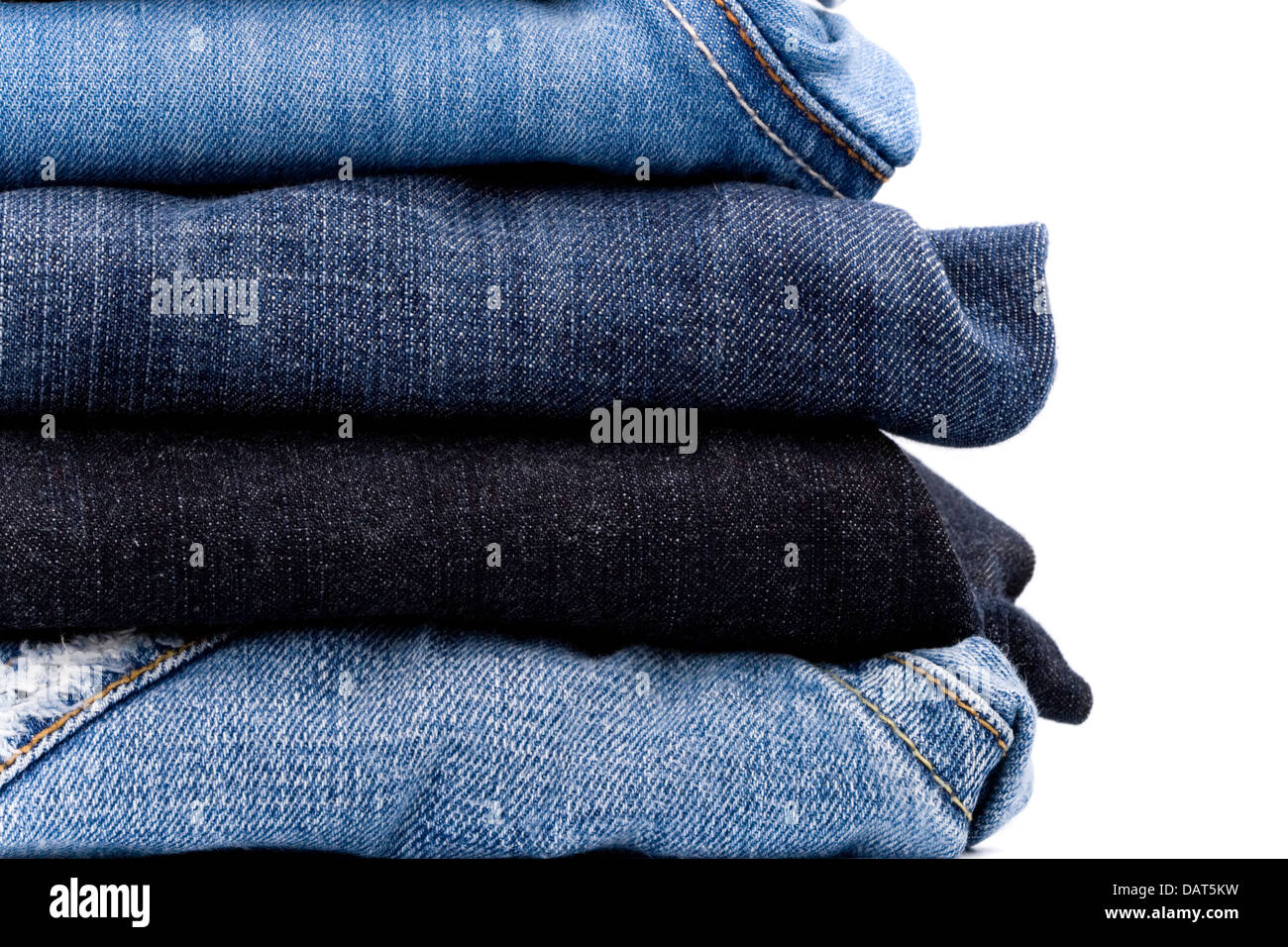stack of blue jeans Stock Photo - Alamy