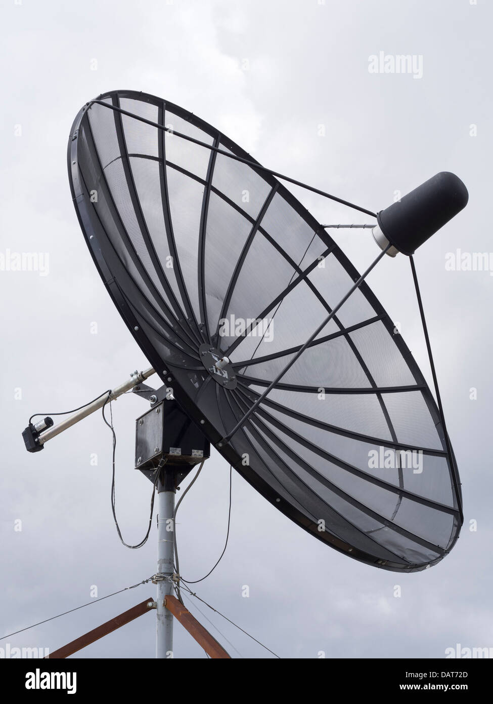 Parabolic satellite dish Stock Photo