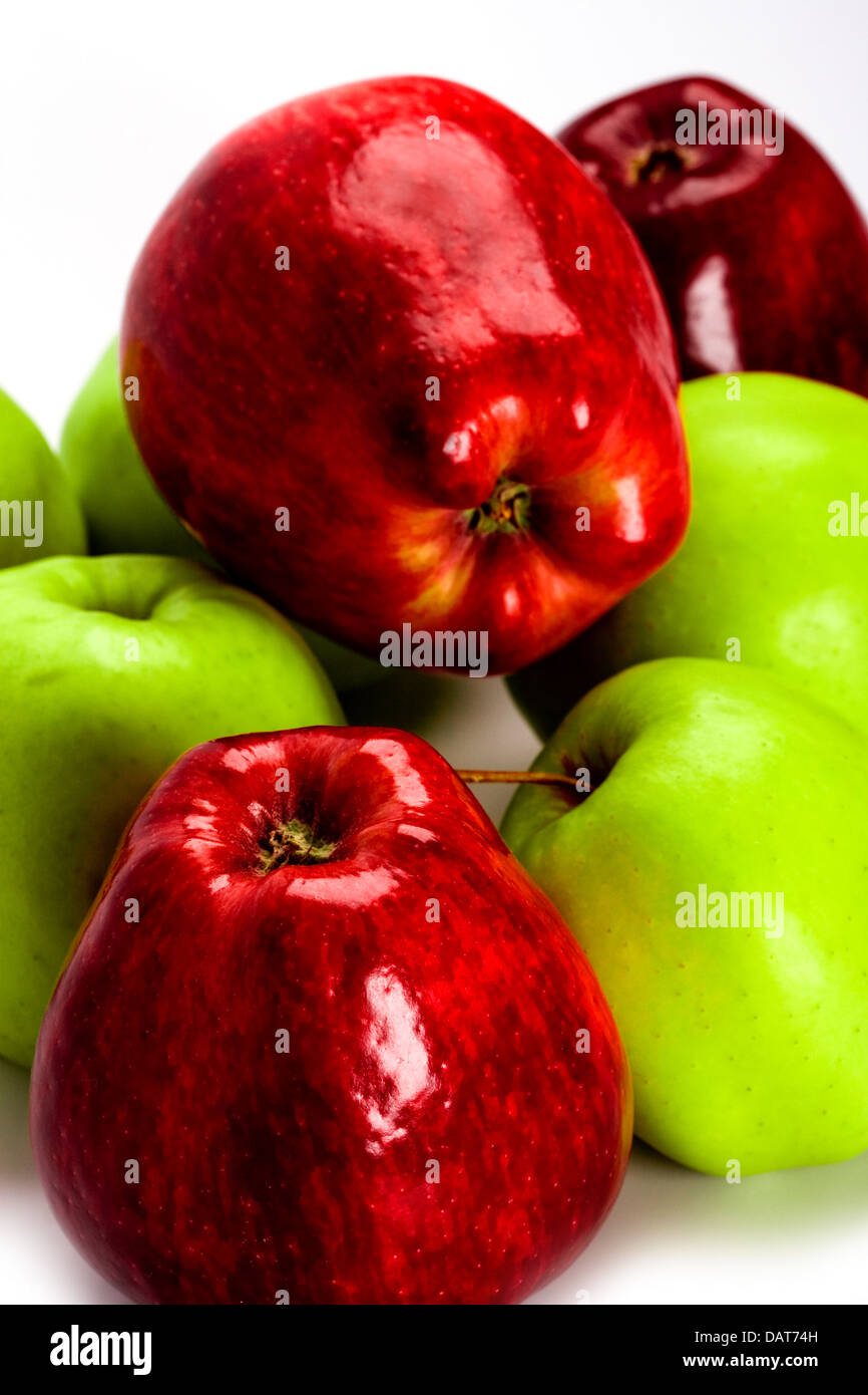 Red Pples green and red apples Stock Photo - Alamy