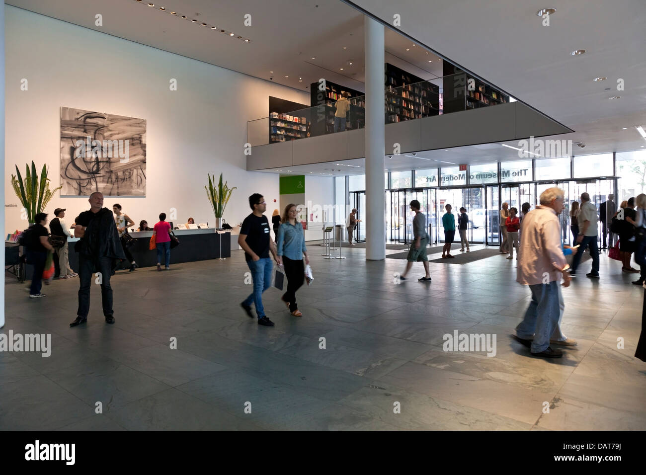 Entrance hall of Moma in New York City Stock Photo - Alamy
