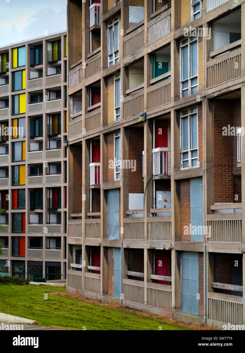 Park Hill flats Sheffield England UK a listed building opened in 1961