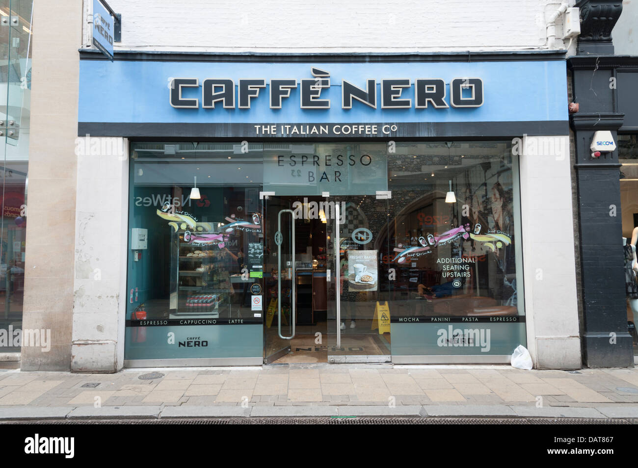 Caffe Nero coffee shop and cafe Cambridge UK Stock Photo