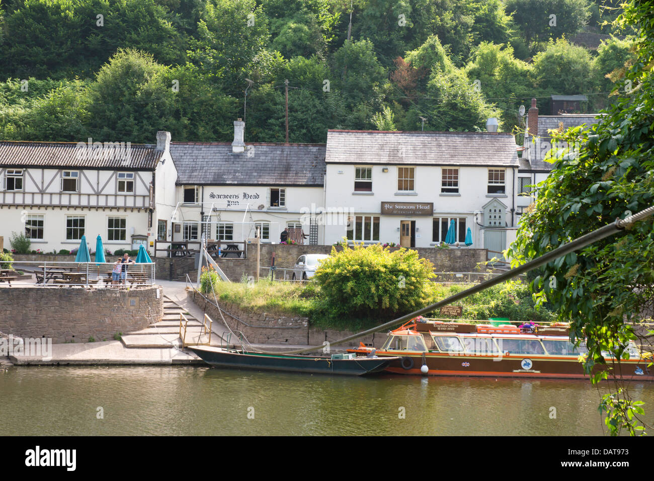 Symonds Yat East Gloucestershire England UK The Saracens Head Pub Stock
