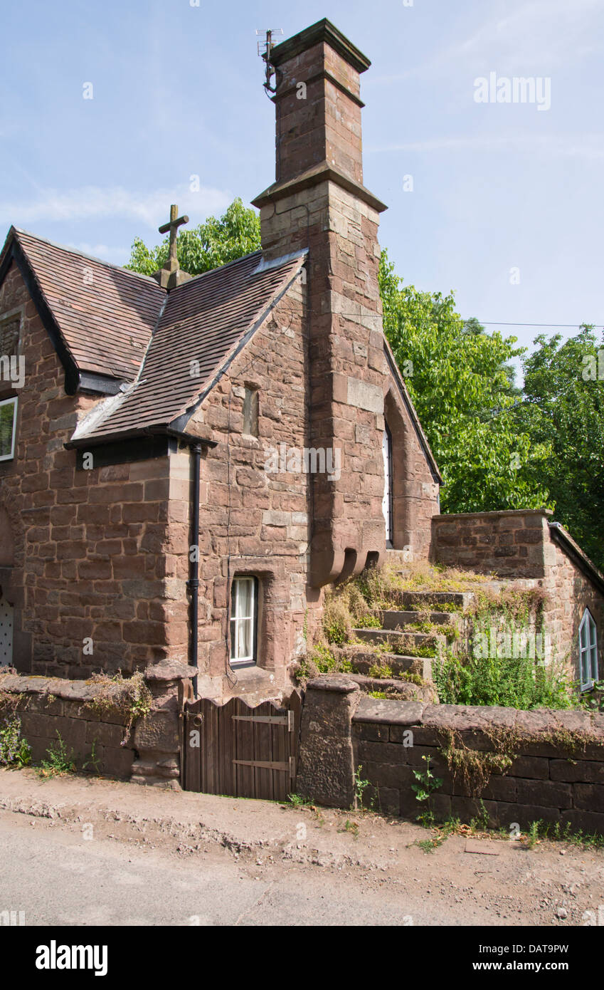 Goodrich a village in the Wye Valley Herefordshire ENgland UK Stock